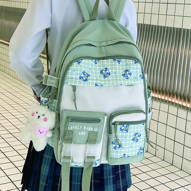 Simple Nylon Women Backpack for Teenagers Girl Patchwork School Bookbag Large Capacity Travel Rucksack Lady High Quality Bagpack
Simple Nylon Women Backpack for Teenagers Girl Patchwork School Bookbag Large Capacity Travel Rucksack Lady High Quality Bagpack