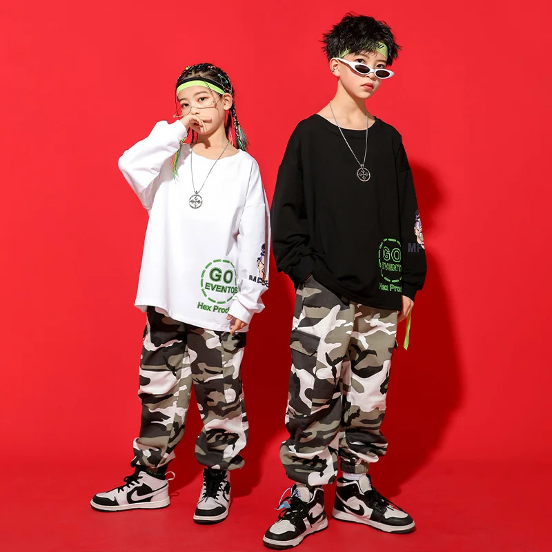 Children's street dance clothes spring, autumn and winter boys' hip hop camouflage suit performance clothes girls' catwalk show
Children's street dance clothes spring, autumn and winter boys' hip hop camouflage suit performance clothes girls' catwalk show