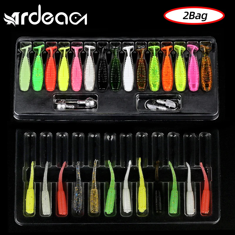 Ardea Small TPR Soft Bait 12pcs 35mm~49mm Silicone Worm Mini Fish Artificial T tail Rubber Pin Tail Wobbler Bass Fishing Lure
Ardea Small TPR Soft Bait 12pcs 35mm~49mm Silicone Worm Mini Fish Artificial T tail Rubber Pin Tail Wobbler Bass Fishing Lure