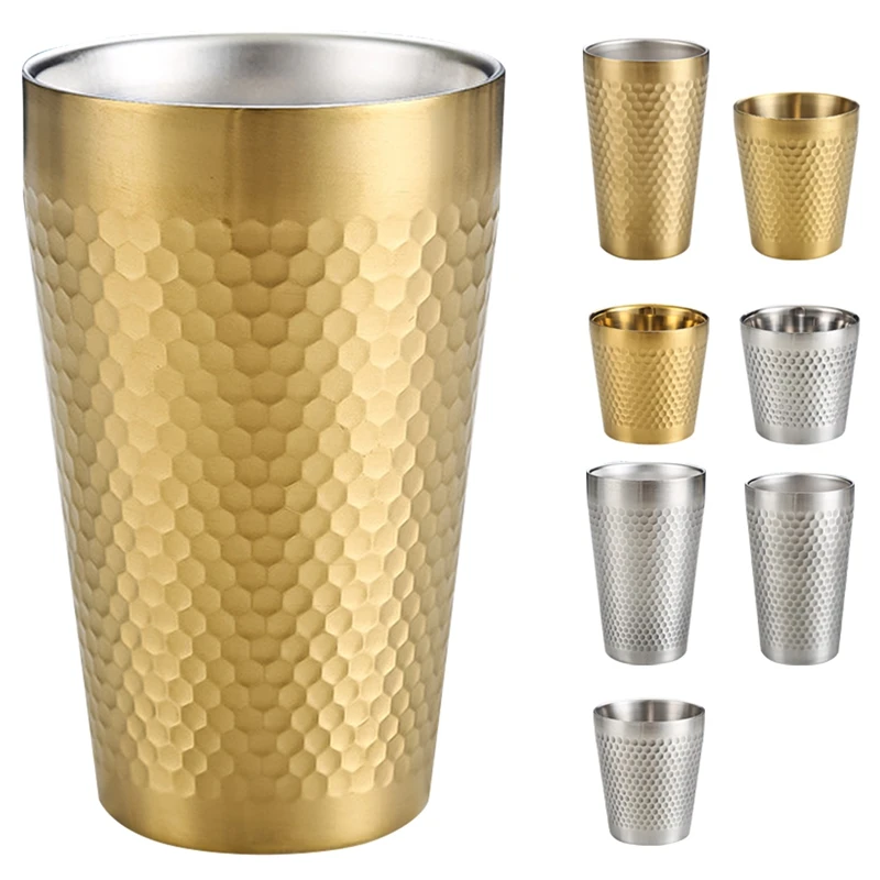 Double 304 Stainless Steel Mug Beer Mug Insulation Cup Hammered Home Retro Restaurant Tea Cup Kitchen Drinkware
Double 304 Stainless Steel Mug Beer Mug Insulation Cup Hammered Home Retro Restaurant Tea Cup Kitchen Drinkware