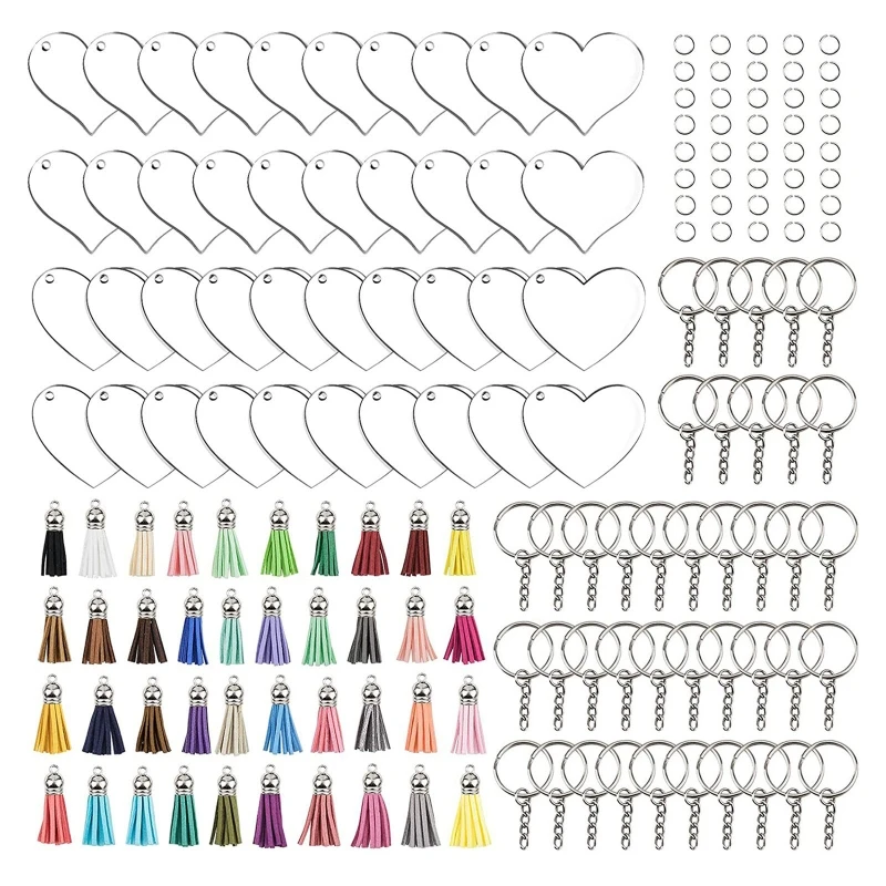 160Pieces/set Thick Clear Acrylic Heart Ornaments Blank with Hole Acrylic Transparent Heart Discs for DIY Keychain Craft
160Pieces/set Thick Clear Acrylic Heart Ornaments Blank with Hole Acrylic Transparent Heart Discs for DIY Keychain Craft