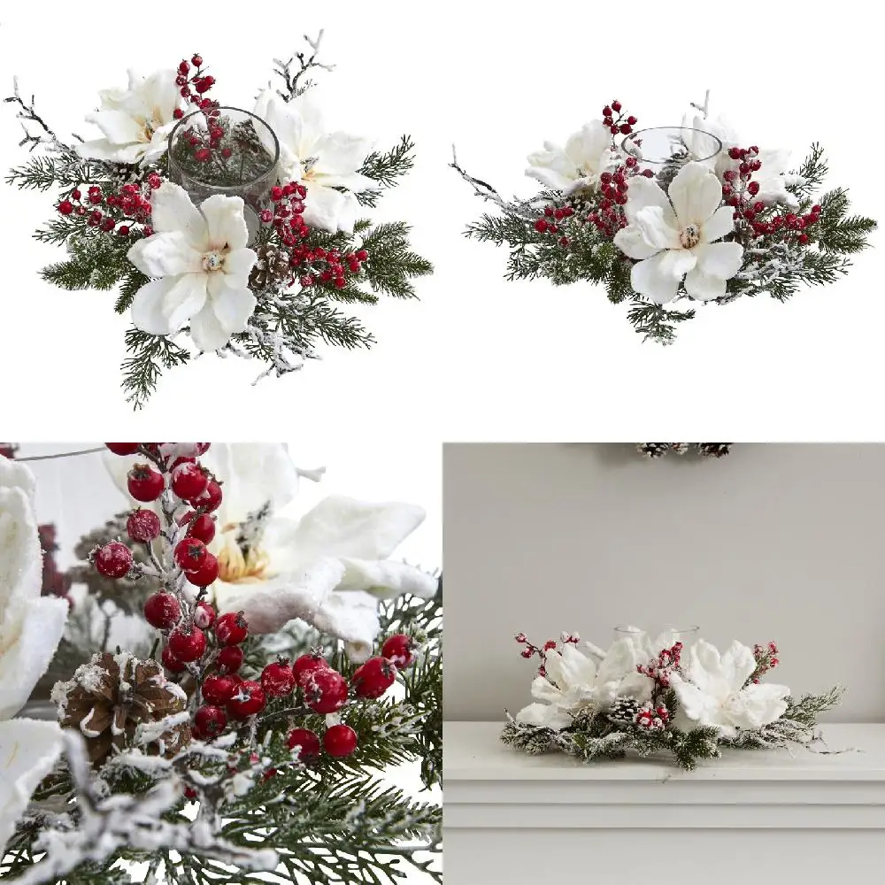 Centerpieces Luxurious White Magnolia & Deliciously Sweet Berry Artificial Flower Candelabrum Centerpieces for Any Special Occas
Centerpieces Luxurious White Magnolia & Deliciously Sweet Berry Artificial Flower Candelabrum Centerpieces for Any Special Occas