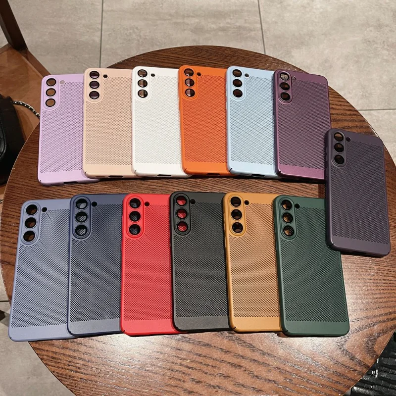 Cooling Mesh Metal Lens Protection Phone Case For Sam S23 Ultra S22 S21 Plus S20 FE Note 20 10Pro A73 A53 A32 A13 Slim Cover
Cooling Mesh Metal Lens Protection Phone Case For Sam S23 Ultra S22 S21 Plus S20 FE Note 20 10Pro A73 A53 A32 A13 Slim Cover
