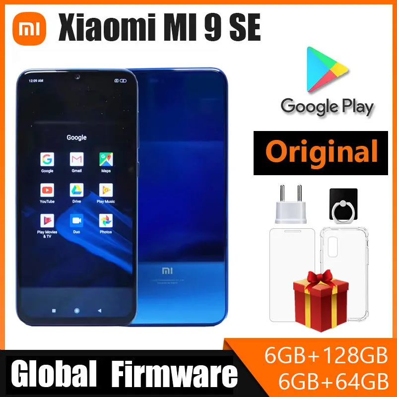 

Oringinal Cellphone XIaomi Mi 9 SE Smartphone ,Xiaomi 9se Snapdragon 712 48 MP+ 20MP Dual SIM Fast Charging 18W Google store