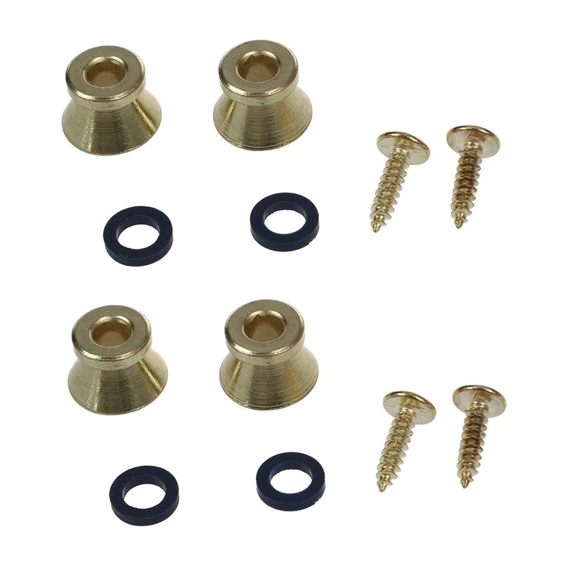 4 X Electric Acoustic Guitar Bass Strap Button Screw Lock Pins Pegs Pads - Gold
4 X Electric Acoustic Guitar Bass Strap Button Screw Lock Pins Pegs Pads - Gold