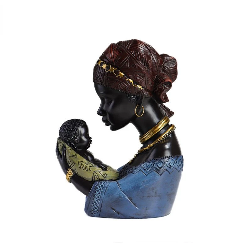 Modern Art Mother And Child Statue Resin African Figure Sculpture Home Living Room Table Decoration Accessoires Interior
Modern Art Mother And Child Statue Resin African Figure Sculpture Home Living Room Table Decoration Accessoires Interior