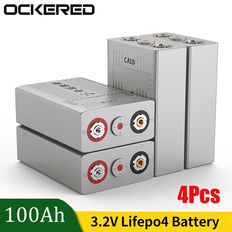 4PCS CALB 3.2v 100Ah LiFePO4 Battery Rechargeable Battery Cells DIY 12V 48V For Solar Home Energy Storage RV Electric Vehicles
4PCS CALB 3.2v 100Ah LiFePO4 Battery Rechargeable Battery Cells DIY 12V 48V For Solar Home Energy Storage RV Electric Vehicles