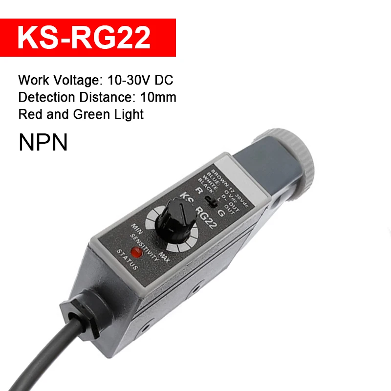 Цветной датчик кода KS-W22/G22/R22/WR22/WG22/RG22
Цветной датчик кода KS-W22/G22/R22/WR22/WG22/RG22