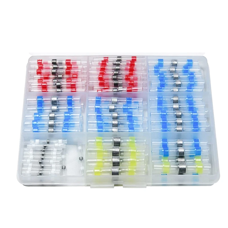 140Pcs Solder Seal Wire Connectors, Heat Shrink Butt Wire Connectors, Multi-Purpose Electrical Terminal Kit,Auto Marine
140Pcs Solder Seal Wire Connectors, Heat Shrink Butt Wire Connectors, Multi-Purpose Electrical Terminal Kit,Auto Marine