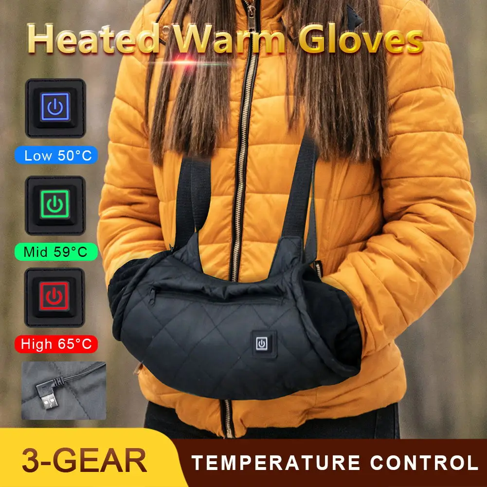 USB Electric Heated Hand Warmer Muff Fast Heating Thermal Glove Waist Bag 3-Gear Adjustable Winter Heating Gloves For Outdoor
USB Electric Heated Hand Warmer Muff Fast Heating Thermal Glove Waist Bag 3-Gear Adjustable Winter Heating Gloves For Outdoor
