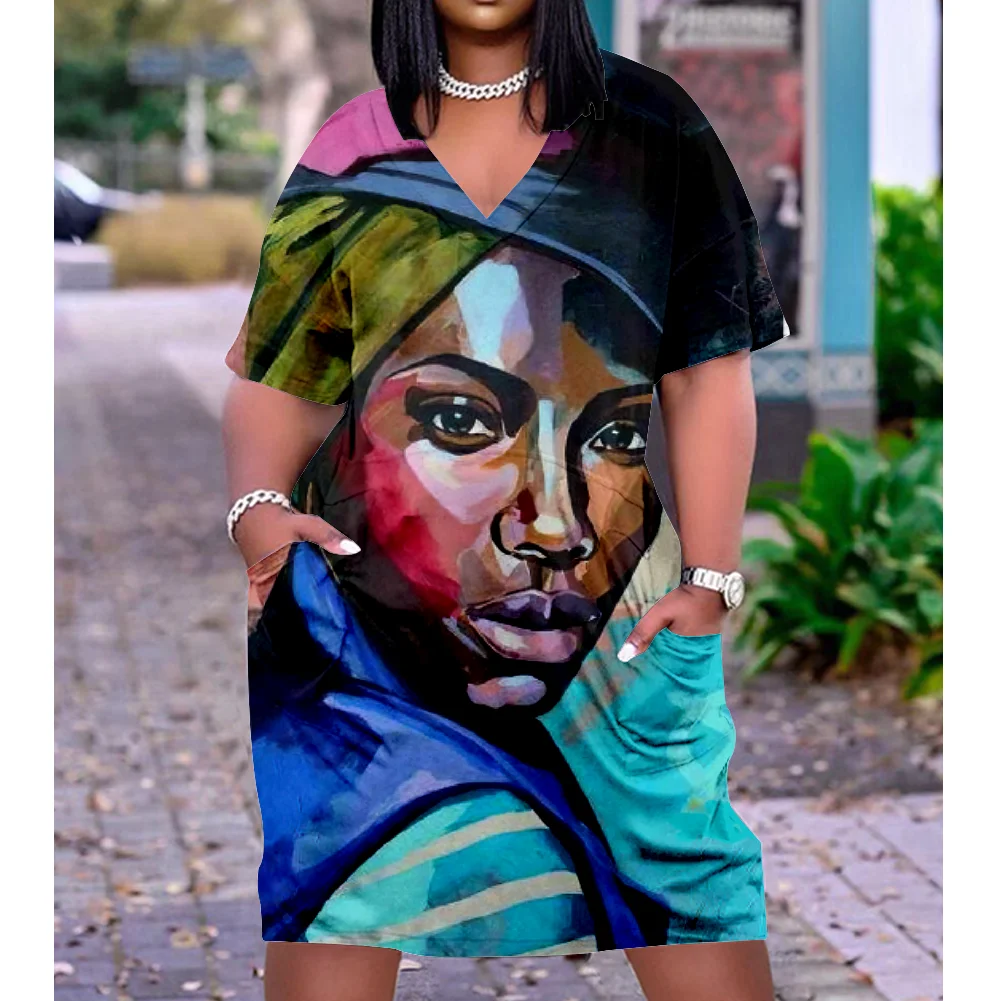 Summer New Women 3D Print Dress Elegant Woman Dress Vintage Midi Dresses Boho V-Neck Beachwear Sexy Girl Bohemia Party Dress
Summer New Women 3D Print Dress Elegant Woman Dress Vintage Midi Dresses Boho V-Neck Beachwear Sexy Girl Bohemia Party Dress