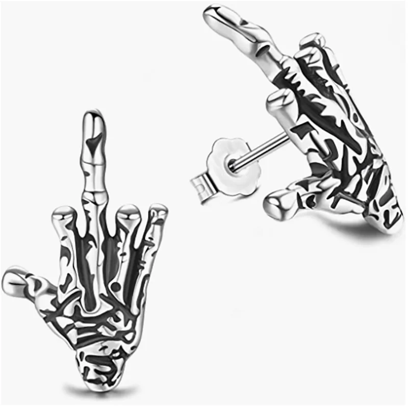 2023 New punk cowboy personality stainless steel exaggerated finger ghost hand earrings titanium earrings jewelry
2023 New punk cowboy personality stainless steel exaggerated finger ghost hand earrings titanium earrings jewelry