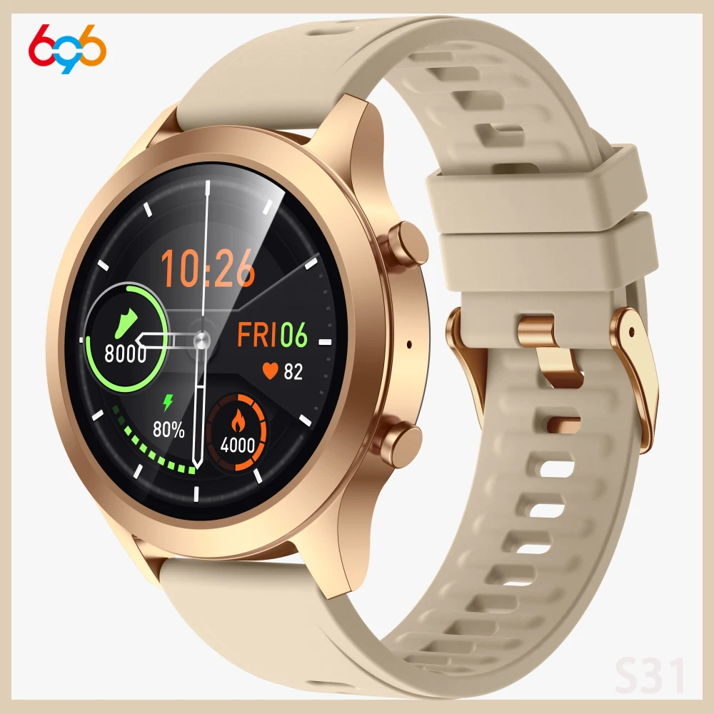 

Smart Watch 1.28 inch HD Full Touch Screen Blue Tooth Call Fitness Tracker Real time Heart Rate Monito Smartwatch Editable Dial