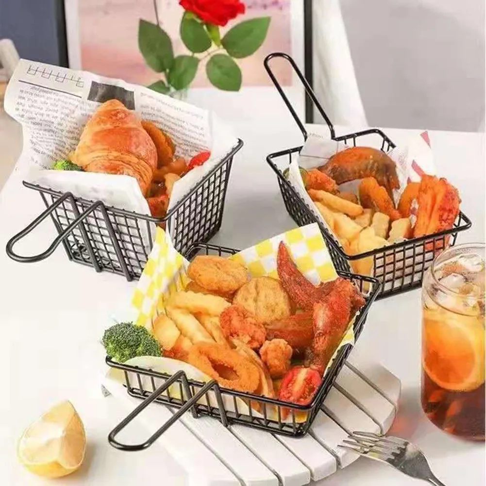 Mini Rust-proof Fry Baskets Chips Presentation Basket Strainer Food Kitchen Tool Cooking Frying French Fries
Mini Rust-proof Fry Baskets Chips Presentation Basket Strainer Food Kitchen Tool Cooking Frying French Fries