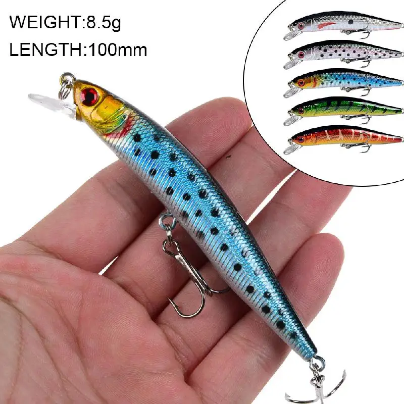 Minnow Fishing Lure 100mm 8g Mini Artificial Hard Bait Sinking Crankbait Wobblers Carp Perch Trout Fishing Tackle Accessories
Minnow Fishing Lure 100mm 8g Mini Artificial Hard Bait Sinking Crankbait Wobblers Carp Perch Trout Fishing Tackle Accessories