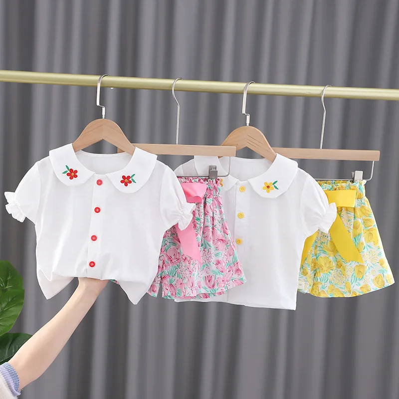Baby Girl Clothes Summer Clothes New Korean Version Cotton Girls Two-piece Suit Children's Short-sleeved Suit
Baby Girl Clothes Summer Clothes New Korean Version Cotton Girls Two-piece Suit Children's Short-sleeved Suit