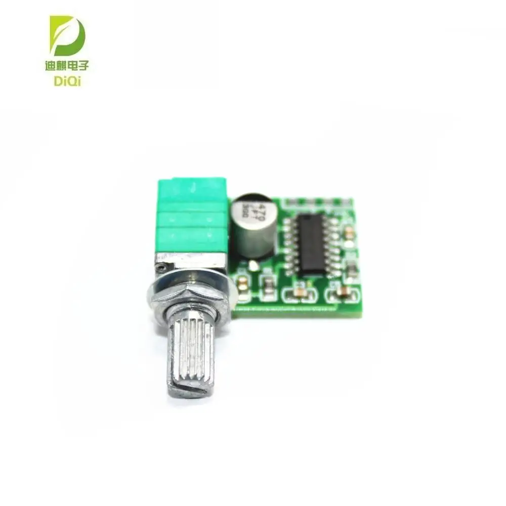 100 PAM8403 mini 5V digital amplifier board with switch potentiometer can be USB powered
100 PAM8403 mini 5V digital amplifier board with switch potentiometer can be USB powered
