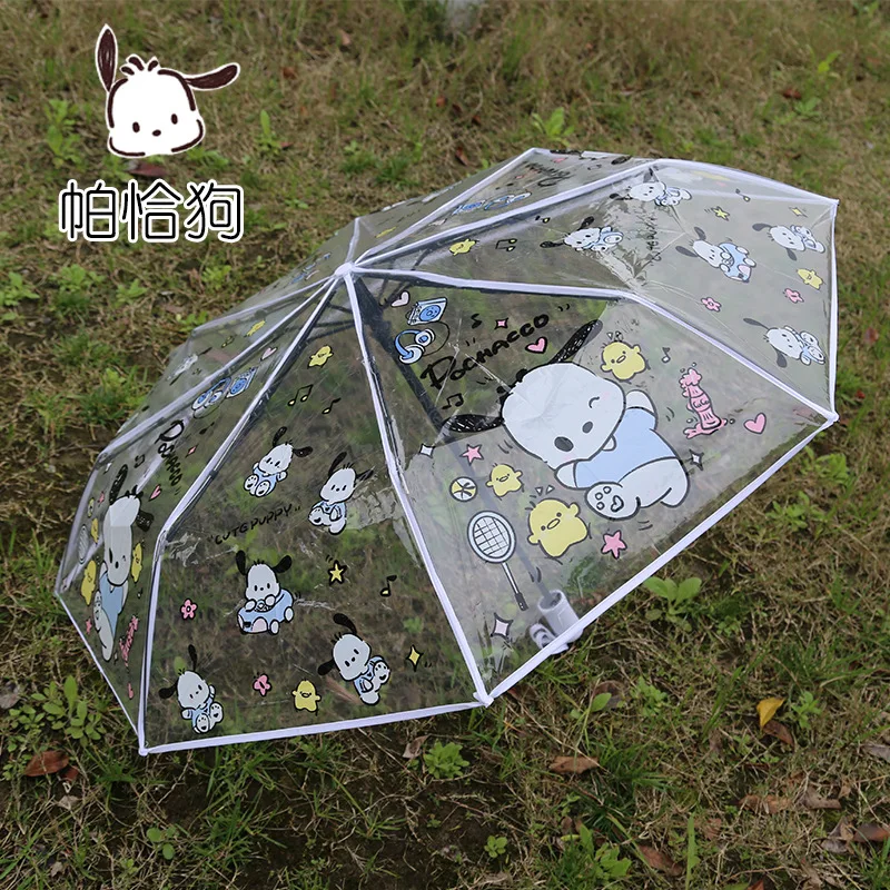 Kawaii Sanrio My Melody Pachacco New Cute Cartoon Transparent Plastic Automatic Umbrella with High Appearance Folding Umbrella
Kawaii Sanrio My Melody Pachacco New Cute Cartoon Transparent Plastic Automatic Umbrella with High Appearance Folding Umbrella