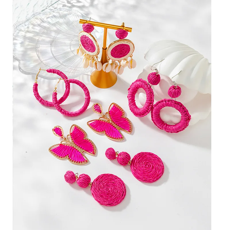 Fashion Lafite Grass Earrings Female INS Design Sense Small Butterfly Earrings Korean Earrings Earings for Women
Fashion Lafite Grass Earrings Female INS Design Sense Small Butterfly Earrings Korean Earrings Earings for Women