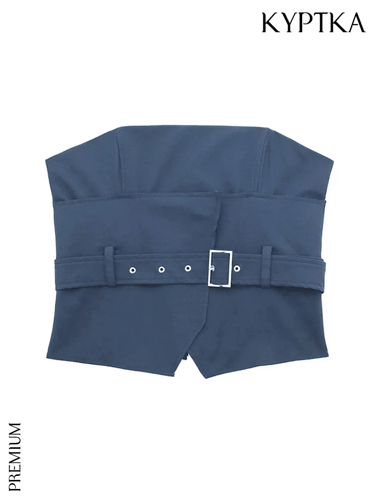 Модный женский укороченный бюстье KYPTKA без бретелек, винтажный, с прямым вырезом, на молнии сзади
Модный женский укороченный бюстье KYPTKA без бретелек, винтажный, с прямым вырезом, на молнии сзади