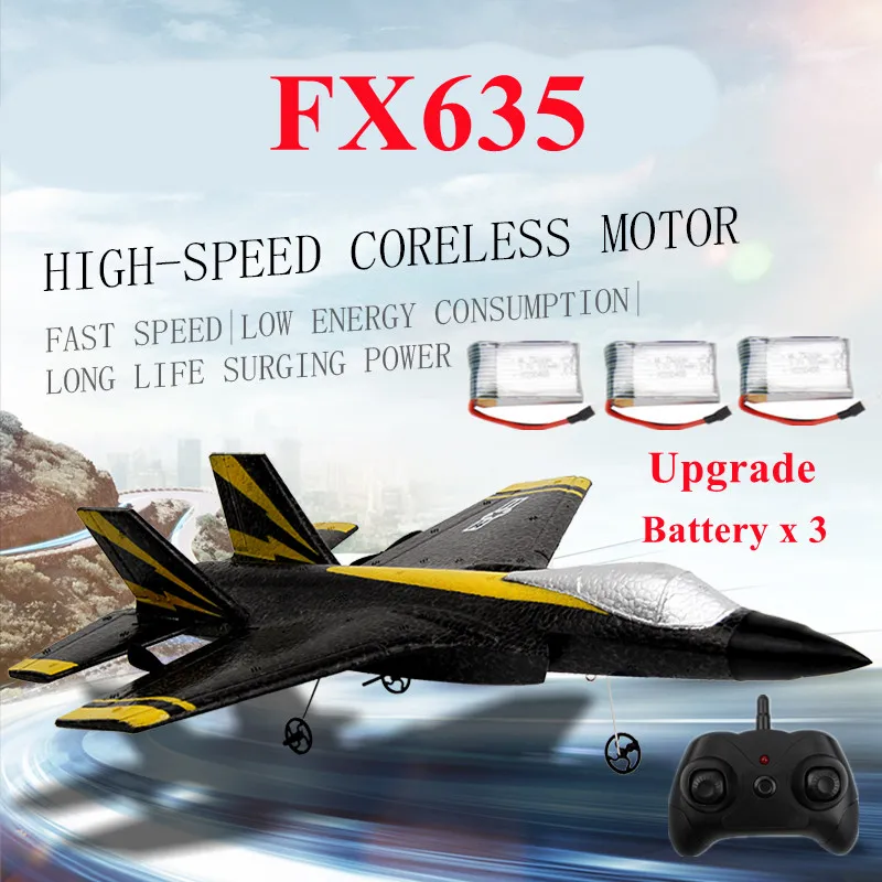 

New FX-635 RC Plane 2CH EPP Foam Electric Outdoor Remote Control Glider 2.4GHz Rc Airplane Fixed Wing Aircraft Toy For Children