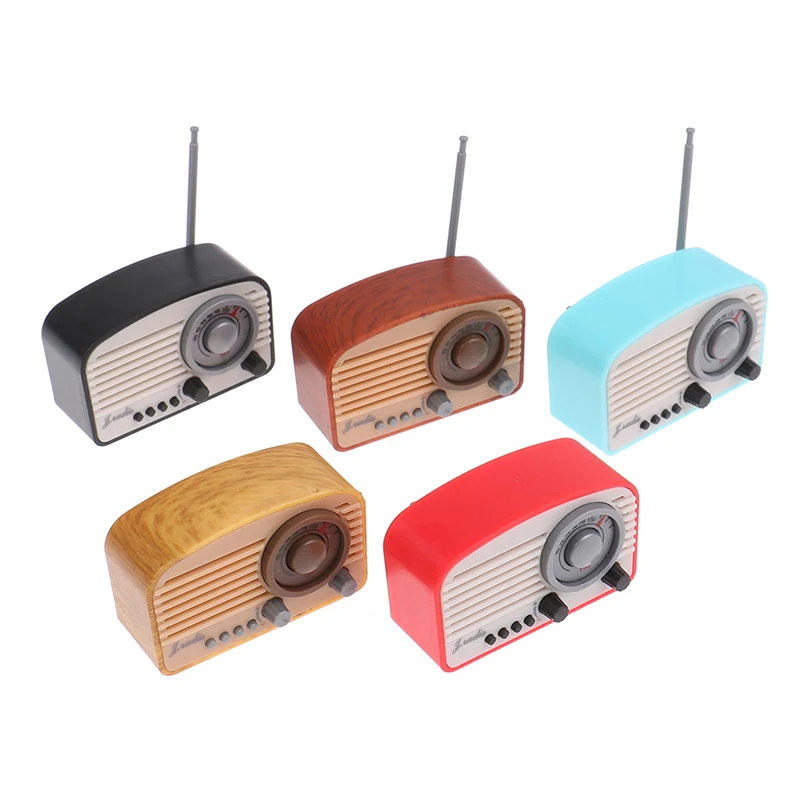 

Cute 1/12 Scale Miniature Dollhouse Radio / Mini Tape-recorder Model OB11 Blyth Doll House Furniture Decoration Accessories Toy