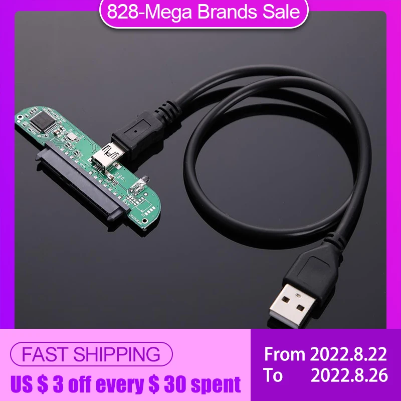 Адаптер для жесткого диска, высокоскоростной USB 2,0, передача данных 2,5 дюйма, USB 2,0 на SATA 7 + 15 Pin, компьютерные кабели
Адаптер для жесткого диска, высокоскоростной USB 2,0, передача данных 2,5 дюйма, USB 2,0 на SATA 7 + 15 Pin, компьютерные кабели