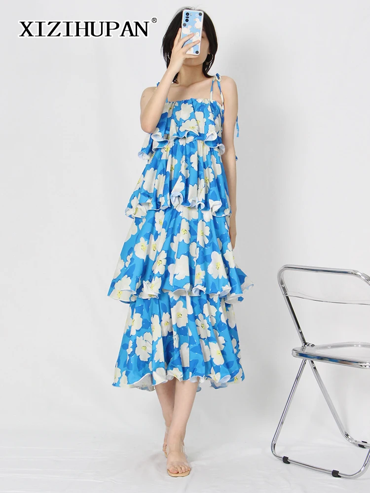 XIZIHUPAN Print Floral Summer Sling Dress For Women Square Collar Sleeveless High Waist Colorblock Long Dresses Female 2022 New 
XIZIHUPAN Print Floral Summer Sling Dress For Women Square Collar Sleeveless High Waist Colorblock Long Dresses Female 2022 New
