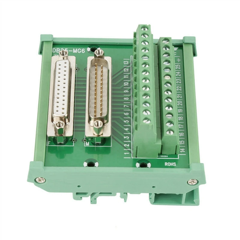 3X DB25 DIN Rail Mount Interface Module Male/Female Connector Breakout Board
3X DB25 DIN Rail Mount Interface Module Male/Female Connector Breakout Board