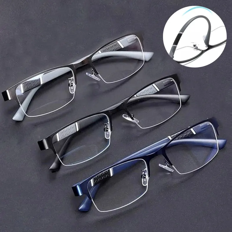 Reading Glasses Men Women High Quality Half-frame Diopter Glasses Business Male Presbyopic Eyeglasses 0 to +4.0
Reading Glasses Men Women High Quality Half-frame Diopter Glasses Business Male Presbyopic Eyeglasses 0 to +4.0