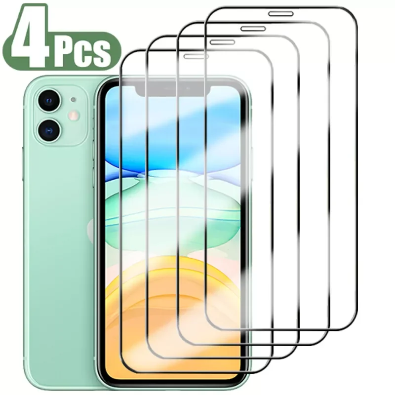 4PCS Full Cover Tempered Glass For iPhone 11 12 13 Pro Xs Max Screen Protector For iPhone X XR 6 7 8 Plus Protective Glass Film
4PCS Full Cover Tempered Glass For iPhone 11 12 13 Pro Xs Max Screen Protector For iPhone X XR 6 7 8 Plus Protective Glass Film