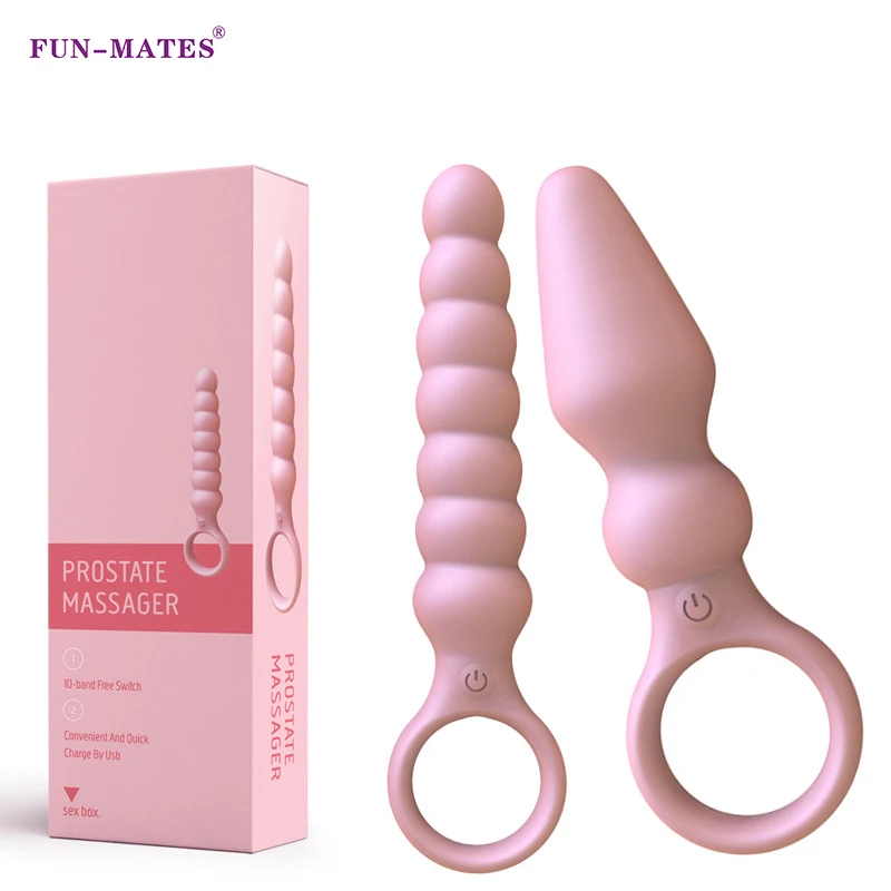 

Silicone Anal Dildo Vibrators For Women Vibrating Anal Beads Butt Plug Vibrator Couples Buttplug Masturbator Sex Toys Female