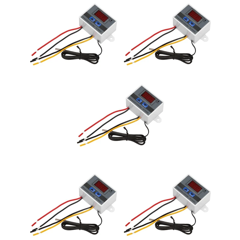 5X 220V Digital LED Temperature Controller 10A Thermostat Control With Switch Digital Display Incubation Controller
5X 220V Digital LED Temperature Controller 10A Thermostat Control With Switch Digital Display Incubation Controller