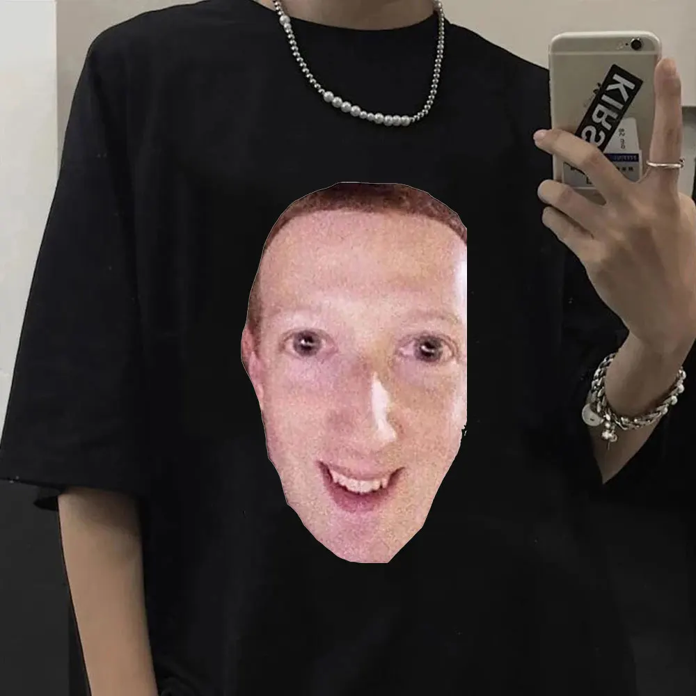 Рубашка Cursed Zucc, футболка с коротким рукавом с принтом мема Цукерберга, 100% чистый хлопок, Футболки унисекс, уличная одежда в стиле Харадзюку, ...
Рубашка Cursed Zucc, футболка с коротким рукавом с принтом мема Цукерберга, 100% чистый хлопок, Футболки унисекс, уличная одежда в стиле Харадзюку, ...