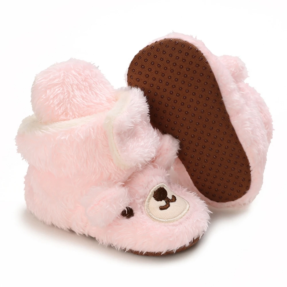Jlong Winter Infant Soft Non-slip Sole Fleece Shoes Baby Boy Girl Warm Snow Boots Newborn Fluffy Bear First Walker 0-18 Months
Jlong Winter Infant Soft Non-slip Sole Fleece Shoes Baby Boy Girl Warm Snow Boots Newborn Fluffy Bear First Walker 0-18 Months