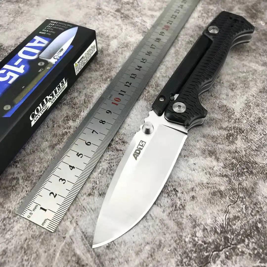 

Cold Steel AD15 Outdoor Survival Folding Pocket Defensive Knife Camping Utility EDC Tool Knives Everyday Carry