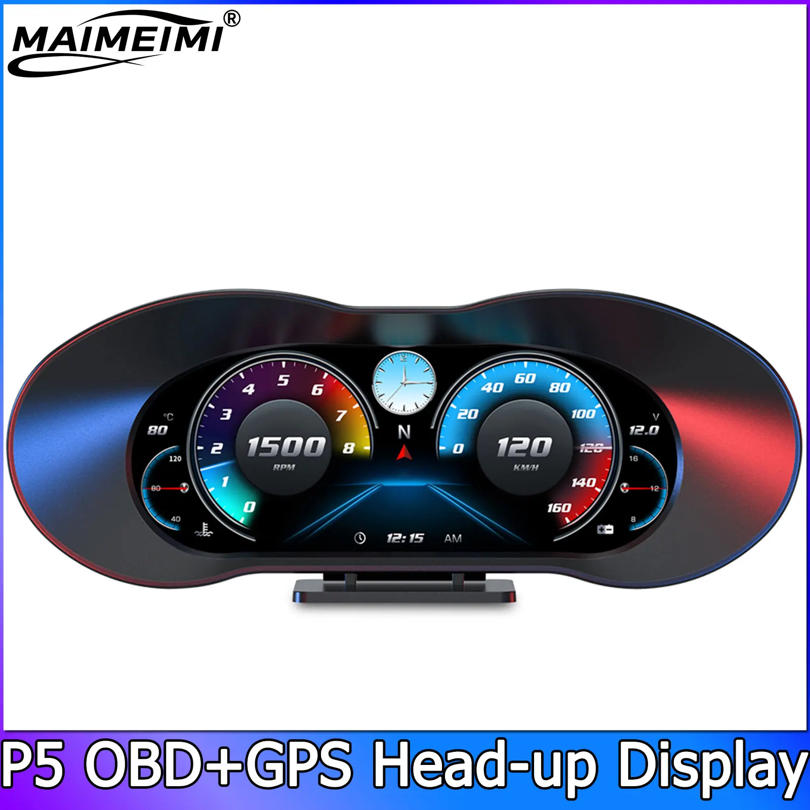 Автомобильный P5 OBD2 GPS ЖК-дисплей HUD Спидометр Проекционный дисплей Измеритель наклона бортового компьютера Цифровой с сигнализацией превышения скорости вращения в минуту
Автомобильный P5 OBD2 GPS ЖК-дисплей HUD Спидометр Проекционный дисплей Измеритель наклона бортового компьютера Цифровой с сигнализацией превышения скорости вращения в минуту