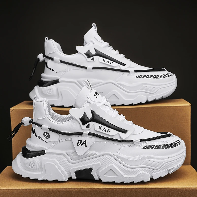 Hot Selling Autumn and Winter Leather Thick Sole Dad Shoes Hong Kong Trendy Shoes, Outdoor Fitness Sports Leisure Running Shoes 
Hot Selling Autumn and Winter Leather Thick Sole Dad Shoes Hong Kong Trendy Shoes, Outdoor Fitness Sports Leisure Running Shoes