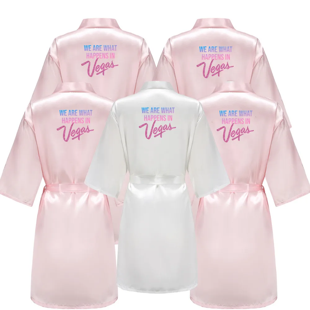 WE ARE WHAT HAPPENS IN Vegas Women Wedding Dressing Gown Personalized Name Bathobe Bridal Party Robes Bridesmaid Robes gift
WE ARE WHAT HAPPENS IN Vegas Women Wedding Dressing Gown Personalized Name Bathobe Bridal Party Robes Bridesmaid Robes gift