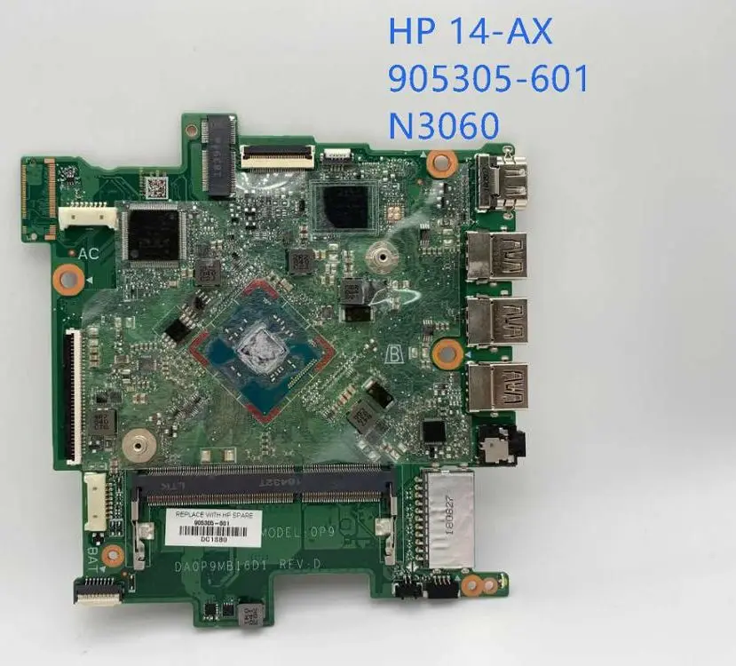 100% работа с материнской платой HP Stream 14-AX 905305-601 905305-501 N3060 процессор, встроенный DAOP9MB16D1 100%, полностью протестирован
100% работа с материнской платой HP Stream 14-AX 905305-601 905305-501 N3060 процессор, встроенный DAOP9MB16D1 100%, полностью протестирован