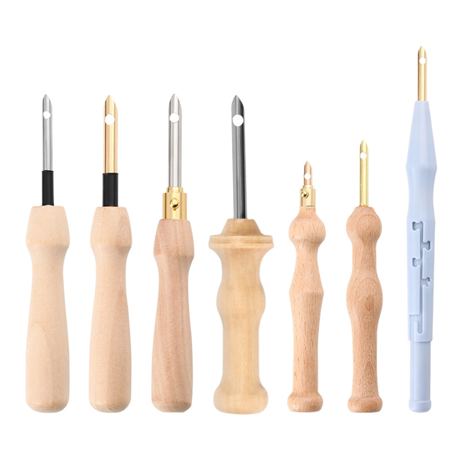 7pcs Adjustable Wooden Handle Stitching Applique Rug Embellishment For Beginners Smooth Practical Embroidery Punch Needle
7pcs Adjustable Wooden Handle Stitching Applique Rug Embellishment For Beginners Smooth Practical Embroidery Punch Needle