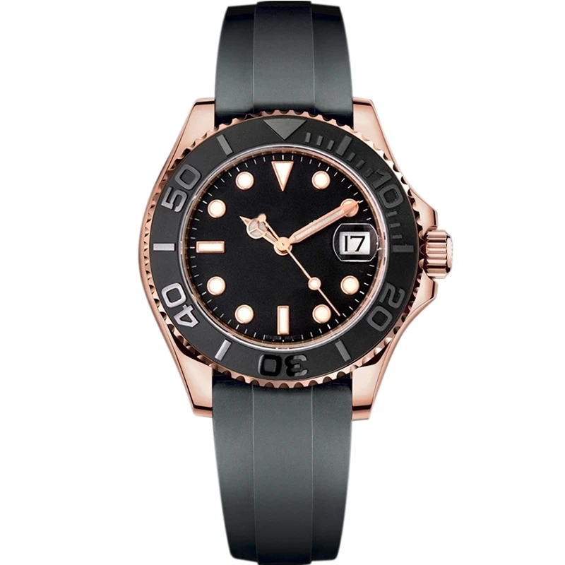 Mens Automatic Mechanical Watch Yacht Master 40MM AAA Replica Rubber Watch strap Luminous Waterproof
Mens Automatic Mechanical Watch Yacht Master 40MM AAA Replica Rubber Watch strap Luminous Waterproof