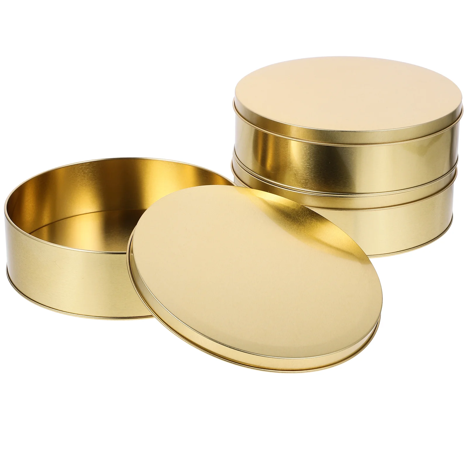 3pcs Cookie Tins Round Baking Cake Tins Candy Storage Jar Cookie Wrapping Tinplate Tin
3pcs Cookie Tins Round Baking Cake Tins Candy Storage Jar Cookie Wrapping Tinplate Tin