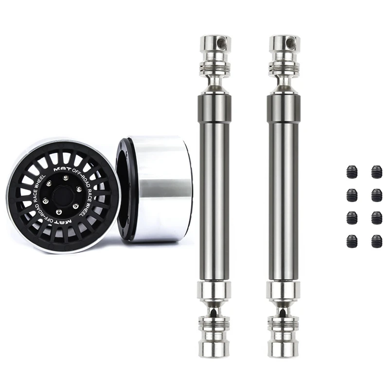 2PCS Metal CVD Drive Shaft 110-160Mm Titanium With 4PCS G53 VP Aluminum 2.2 Beadlock Wheel Rims
2PCS Metal CVD Drive Shaft 110-160Mm Titanium With 4PCS G53 VP Aluminum 2.2 Beadlock Wheel Rims