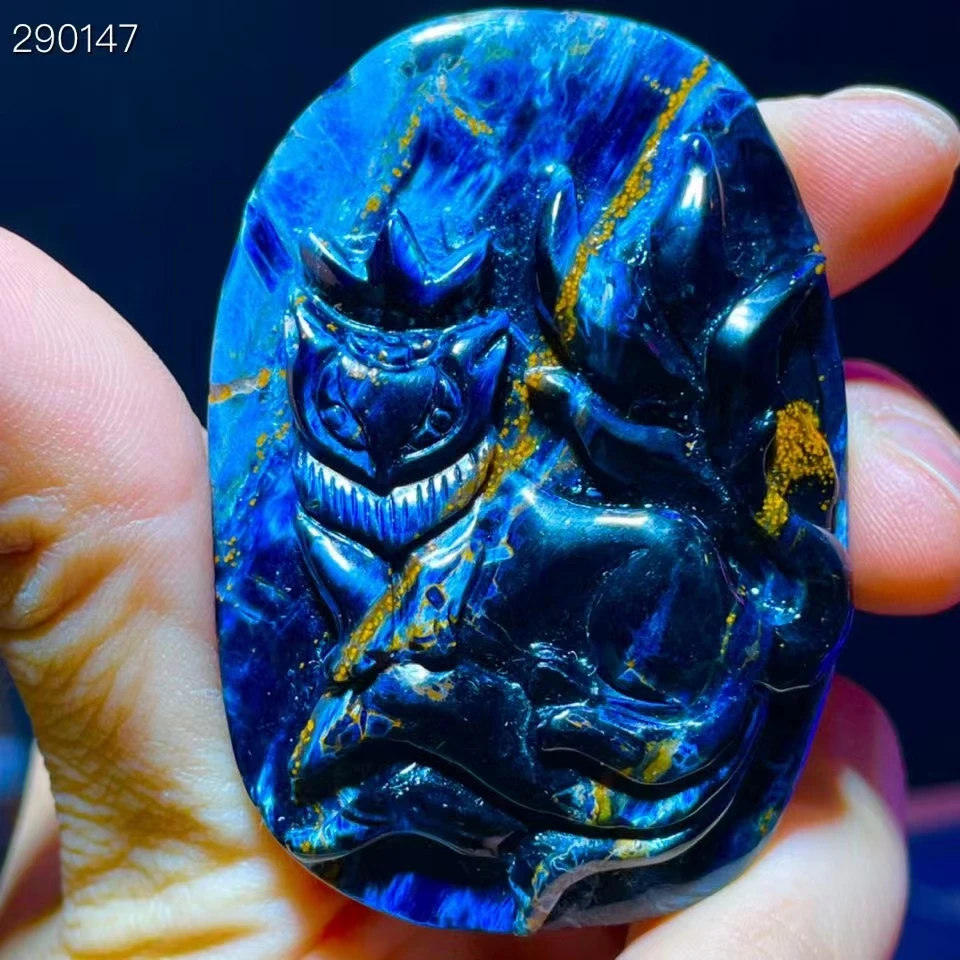 Natural Yellow Pietersite Fox carved Pendant 57.8/40.5/11.4mm Rare Pietersite Namibia Women Men Necklace Jewelry AAAAAA
Natural Yellow Pietersite Fox carved Pendant 57.8/40.5/11.4mm Rare Pietersite Namibia Women Men Necklace Jewelry AAAAAA
