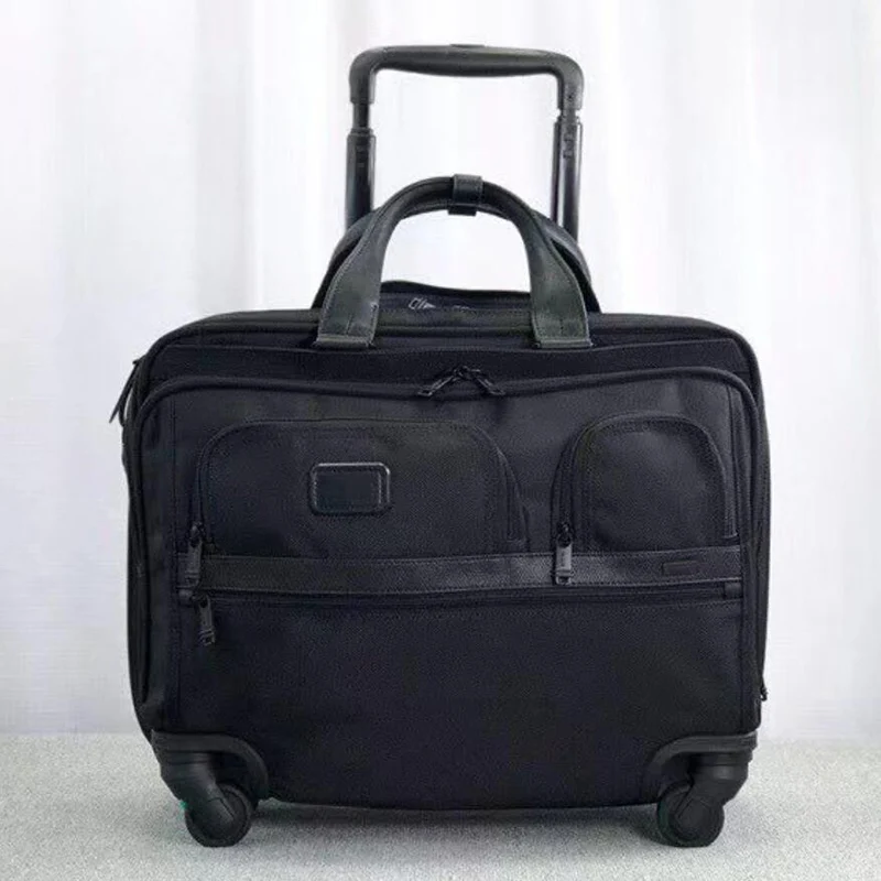 TRAVEL TALE 17" Spinner Black Carry On Hand Luggage Business Wear-Resistant Nylon Trolley Case Suitcase 
TRAVEL TALE 17" Spinner Black Carry On Hand Luggage Business Wear-Resistant Nylon Trolley Case Suitcase