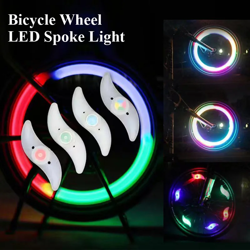 

Plastic Bike Wheel Spoke Light Waterproof Balance Bicycle LED Tyre Tire Flash Lights Colorful Warning Lamp Cycling Accessories