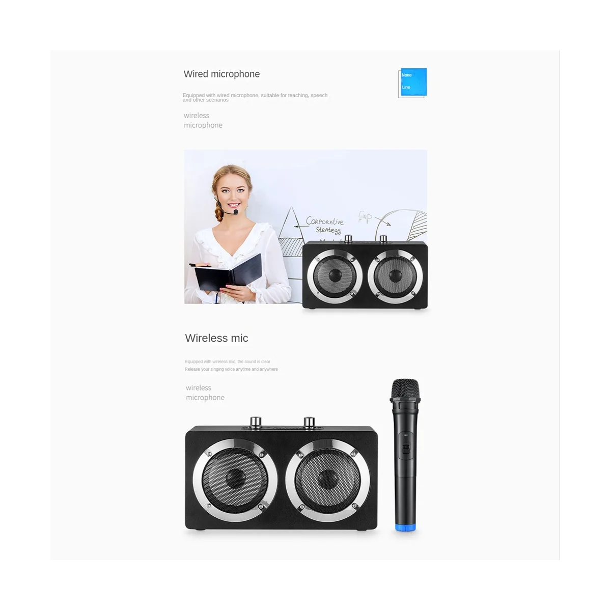 Портативный беспроводной Bluetooth домашний кинотеатр, деревянный динамик, микрофон, TF, FM-радио, усилитель, высокоточный плеер, многоцветный
Портативный беспроводной Bluetooth домашний кинотеатр, деревянный динамик, микрофон, TF, FM-радио, усилитель, высокоточный плеер, многоцветный