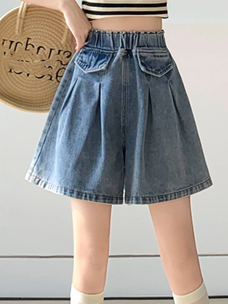 M-6Xl Casual Elastic Waist Simple Loose Wide Leg Denim Shorts 2023 Summer New Fashion Women'S Clothing
M-6Xl Casual Elastic Waist Simple Loose Wide Leg Denim Shorts 2023 Summer New Fashion Women'S Clothing