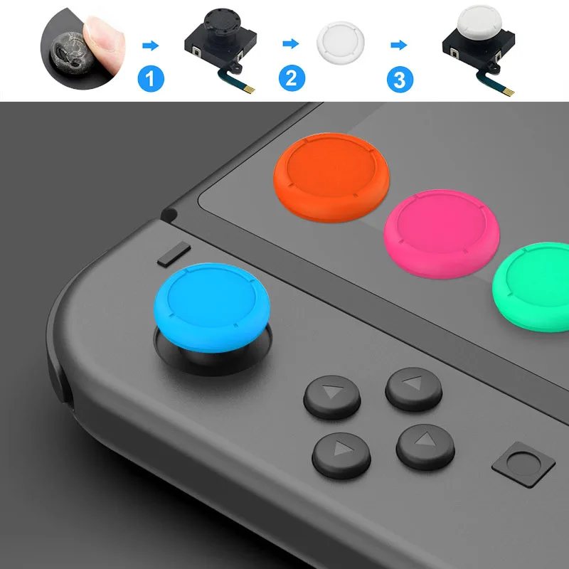 4Pcs Replacement Thumb Grip Caps for Nintendo Switch 3D Analog Stick and Switch Lite Joystick Silicone Rubber Cover Set
4Pcs Replacement Thumb Grip Caps for Nintendo Switch 3D Analog Stick and Switch Lite Joystick Silicone Rubber Cover Set